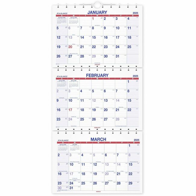 At-A-Glance Move-A-Page 3-Month Wall Calendar