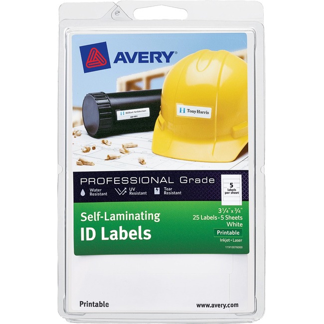 Avery Durable Self-Laminating ID Labels