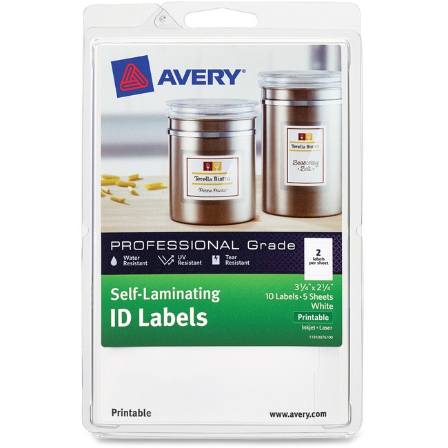 Avery Durable Self-Laminating ID Labels