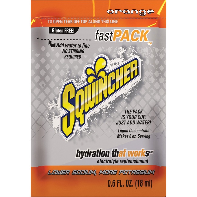 Sqwincher Fast Pack Flavored Liquid Mix Singles