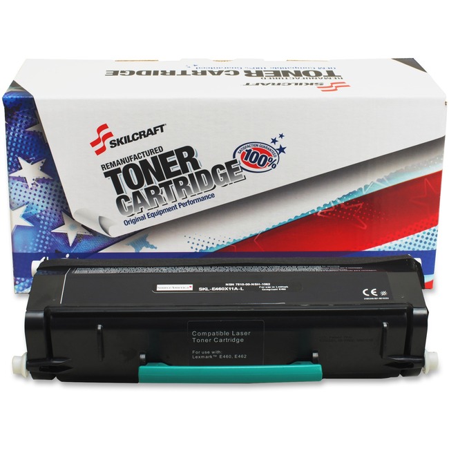 SKILCRAFT Remanufactured Toner Cartridge - Alternative for Lexmark (E460X11A)