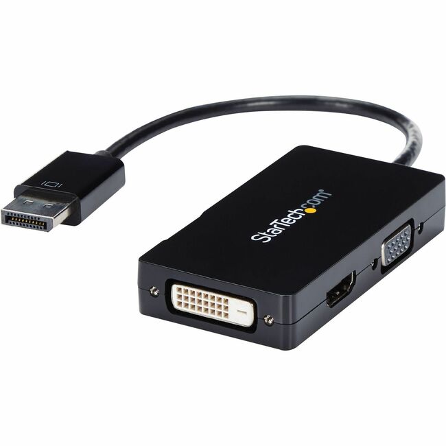 StarTech.com Travel A/V adapter: 3-in-1 DisplayPort to VGA DVI or HDMI converter