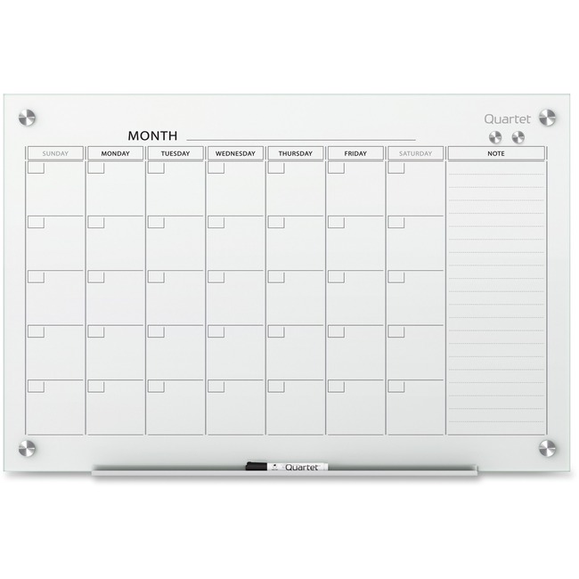 Quartet Infinity™ Glass Magnetic Calendar Board