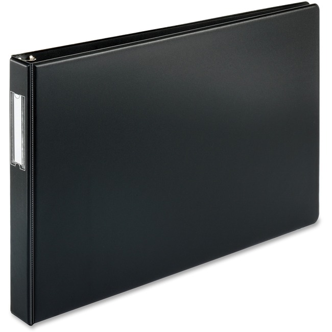 Business Source Tabloid-size Black Reference Binder