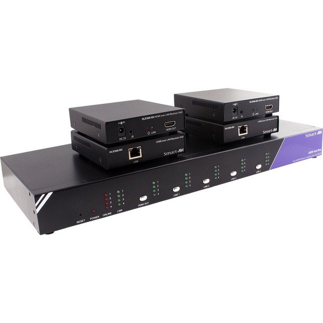 4X4 HDMI RS-232 OVER LAN OR CAT5E/6 MATRIX SWITCH. INCLUDES: HDR4X4PRO PS5VD4A