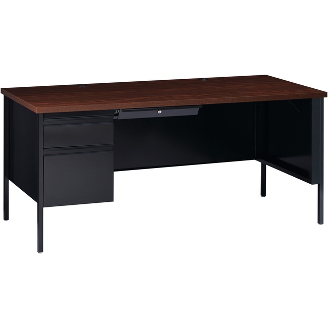 Lorell Fortress Series Left-Pedestal Desk