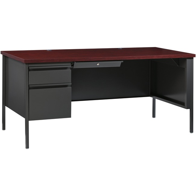 Lorell Fortress Series Left-Pedestal Desk