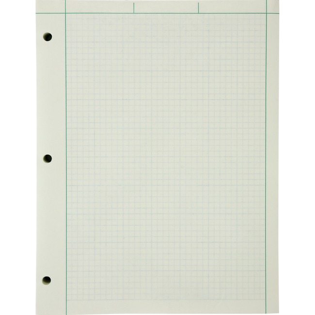 Ampad Green Tint Engineer's Quadrille Pad - Letter