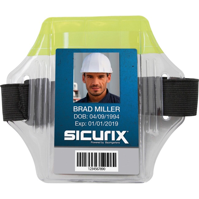 SICURIX Reflective Armband Badge Holder - Vertical