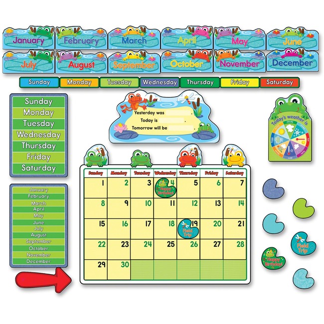 Carson-Dellosa PreK- Grade 3 FUNky Frogs Calendar Set