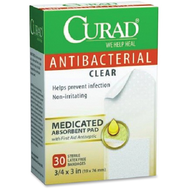 Curad Antibacterial Clear Bandages