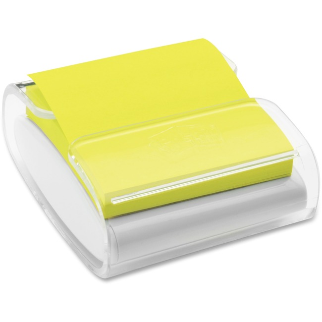 Post-it® Pop-up Note Dispenser, White/Translucent