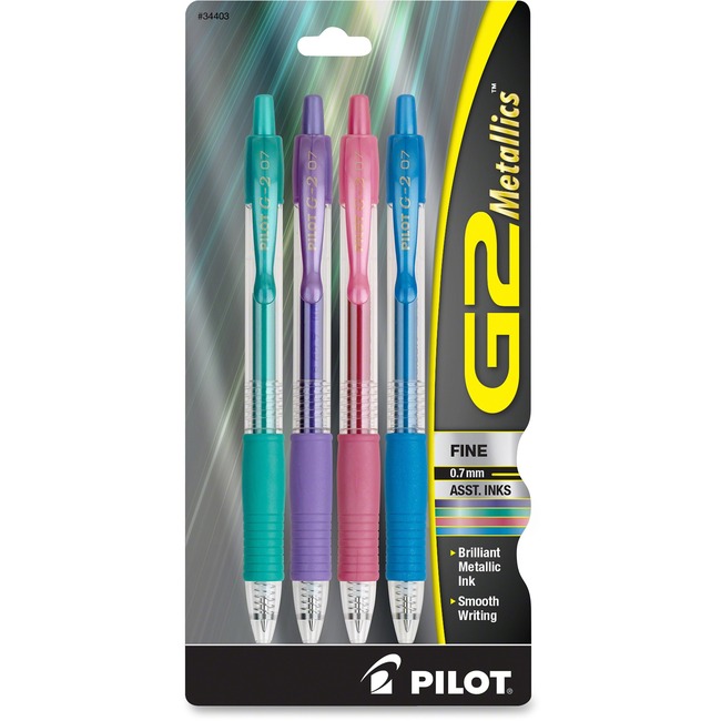 Pilot G2 Metallics .7mm Point Ink Pens