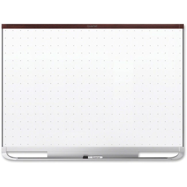 Quartet® Prestige® 2 Total Erase®Magnetic Whiteboard, 8' x 4', Mahogany Finish Frame