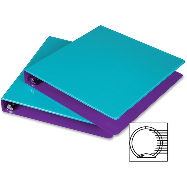 Samsill Fashion Two-tone Round Ring View Binders