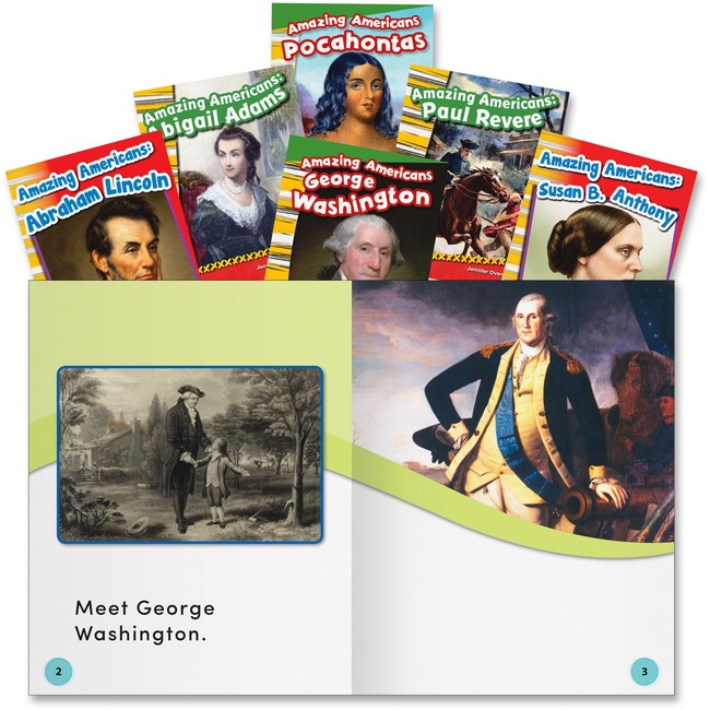 Shell Education Amazing Americans Book Set Education Printed Book for Social Studies