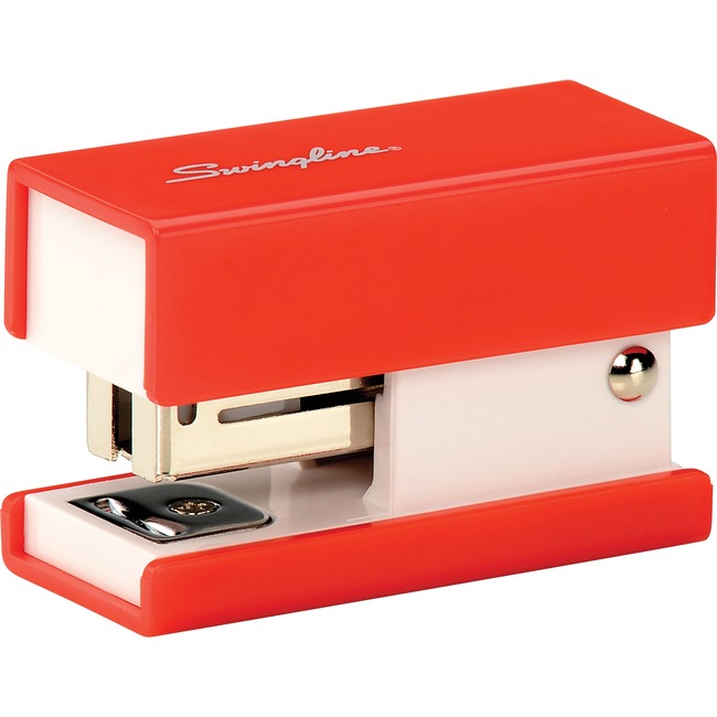 Swingline® Mini Fashion Stapler, 12 Sheets, Red