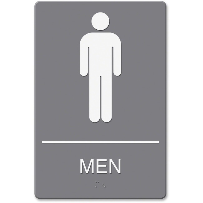 HeadLine ADA Men's Restroom Sign with Symbol
