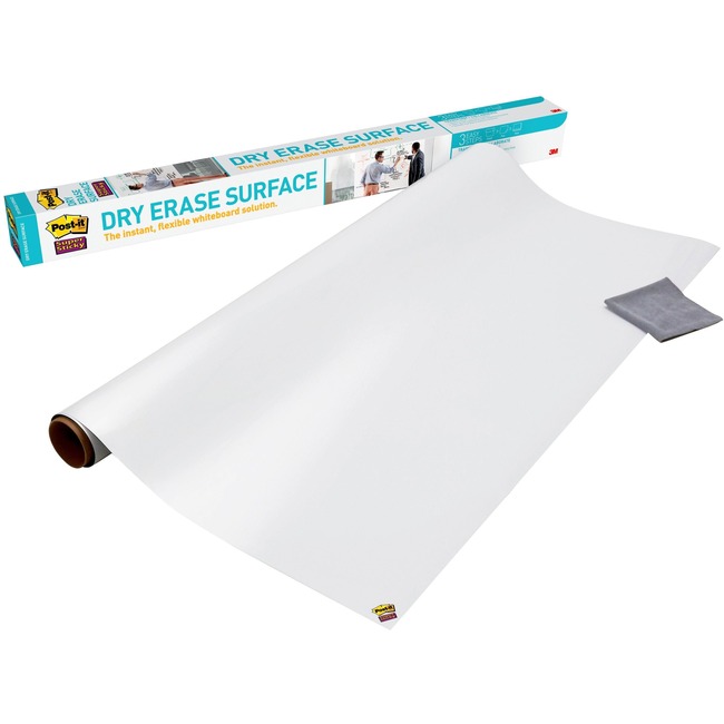Post-it Self-Stick Dry Erase Film Surface, 96 x 48, White