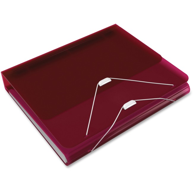 Samsill DUO 2-in-1 Organizer - Binder + Expanding File-Burgundy