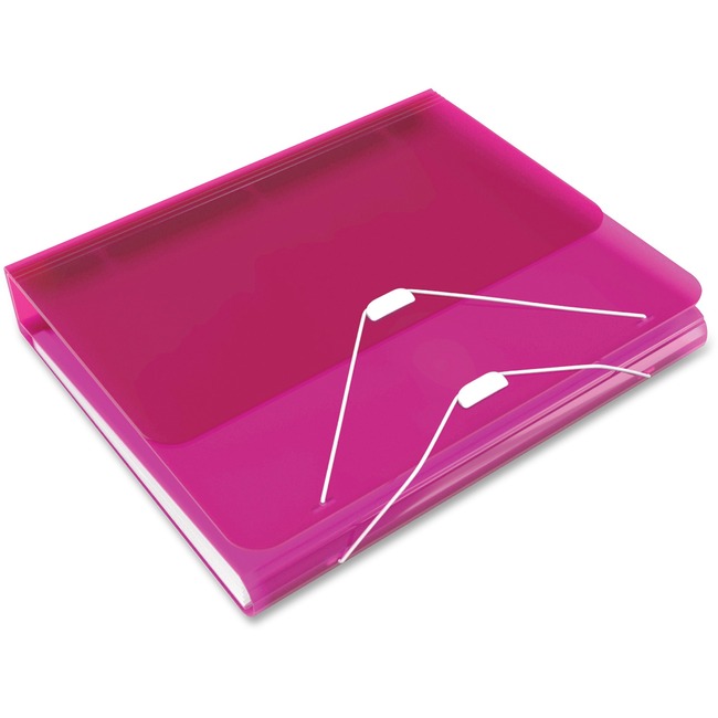 Samsill DUO 2-in-1 Organizer - Binder + Expanding File-Hot Pink