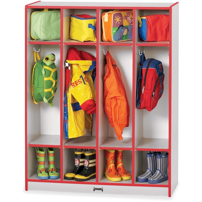 Rainbow Accents 4 Section Coat Locker