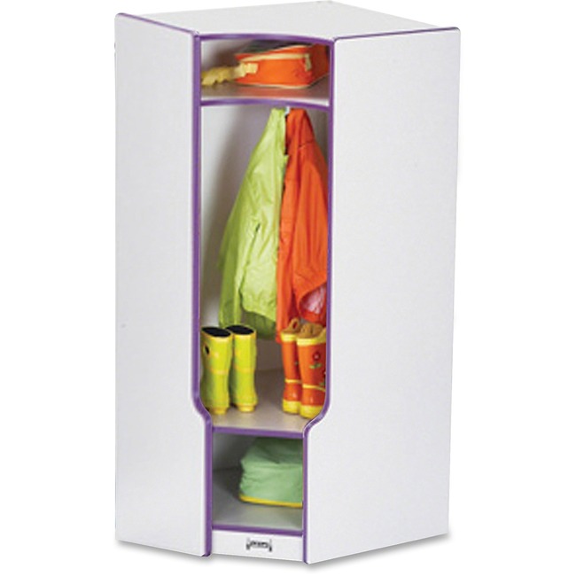 Rainbow Accents 3-double Hooks Step Corner Coat Locker