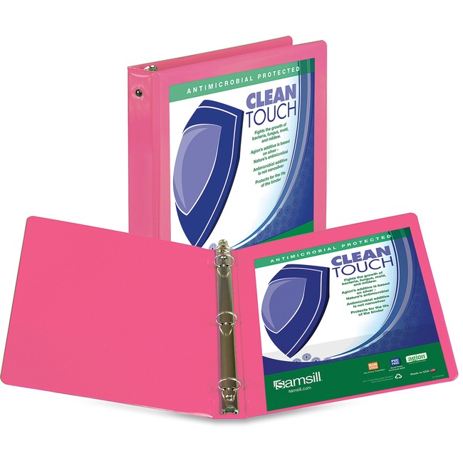 Samsill Berry Clean Touch Antimicrobial View Binder