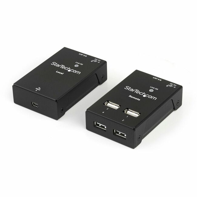 StarTech 4 Port USB 2.0-Over-Cat5-or-Cat6 Extender - up to 130ft (40m)