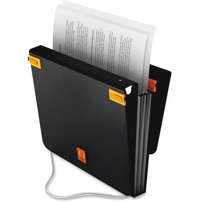 Samsill TRIO 3-in-1 Organizer - Binder + Expanding File + File Hanging Clips-Black