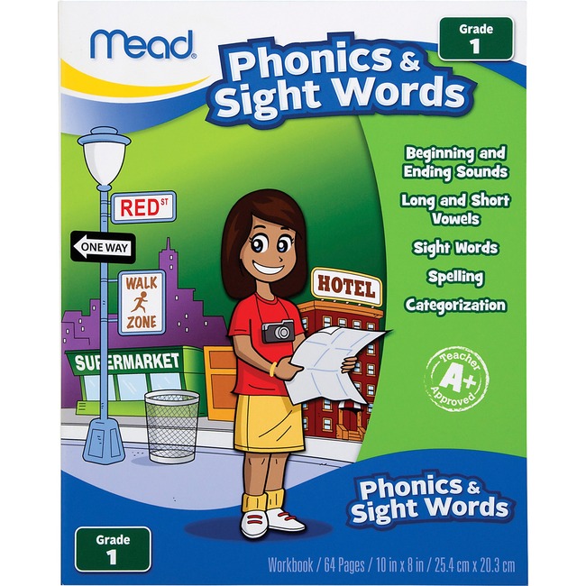 Mead Phonics/Sight Words Grade 1 Workbook Education Printed Book