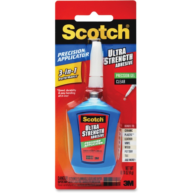 Scotch® Ultra Strength Adhesive, 0.14 oz