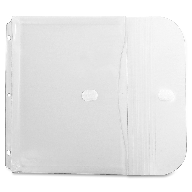C-Line Products Binder Pocket, Side Loading, Clear, 5/PK