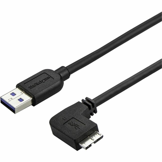 StarTech Slim Micro USB 3.0 Cable - Right-Angle Micro-USB - 2m (6ft)