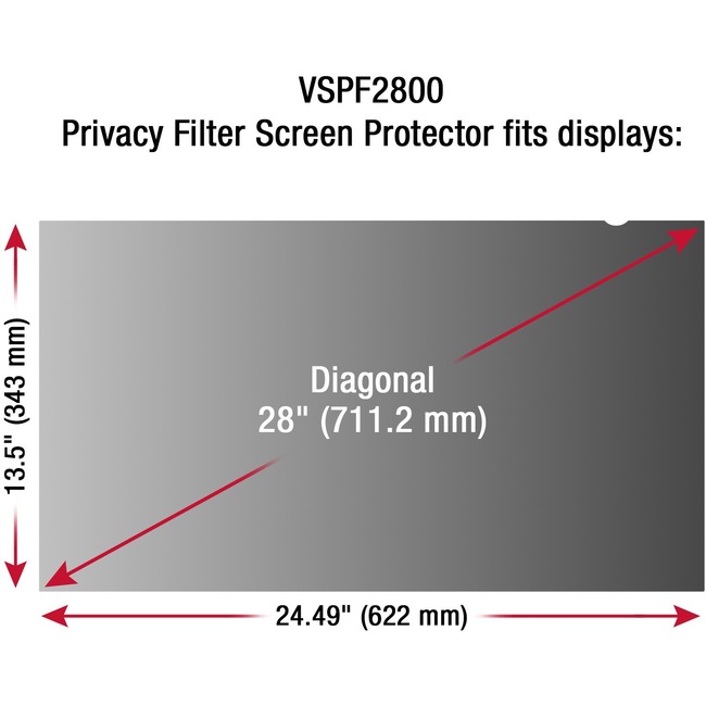 Viewsonic Privacy Screen Filter on sale at the ATS Online Computer