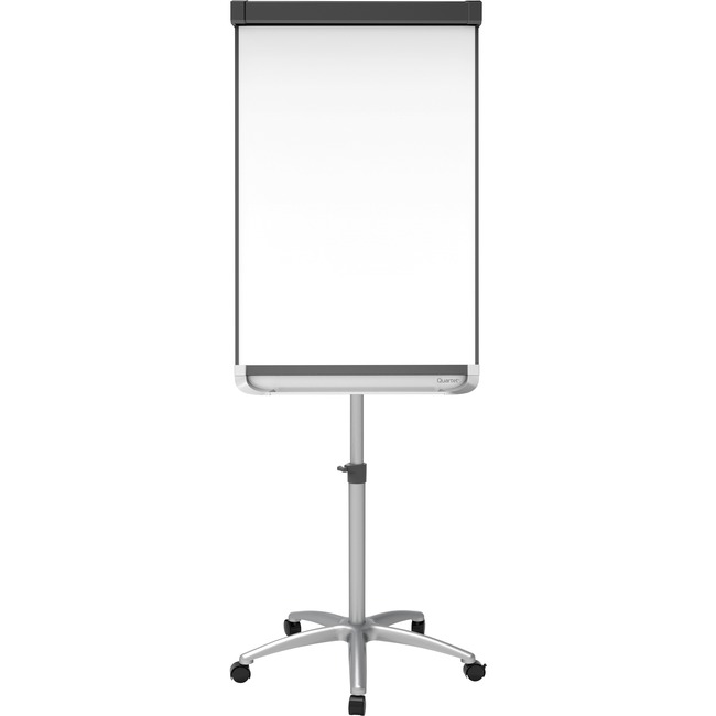 Quartet® Prestige® 2 Mobile Presentation Easel, Magnetic Whiteboard/Flipchart, 2' x 3', Graphite Finish Frame