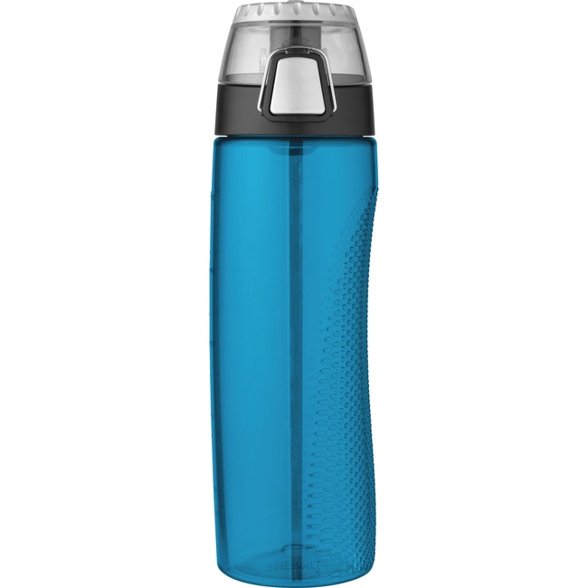 Thermos Teal Hydration Bottle with Rotating Meter on Lid