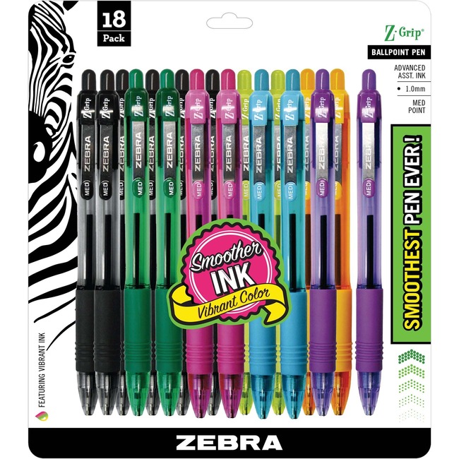 Zebra Pen Z-Grip Retractable Ballpoint Pens