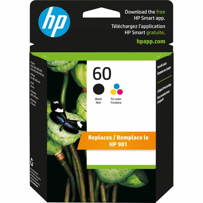 Hewlett Packard - HP 60 2-pack Black/Tri-color Original Ink Cartridges