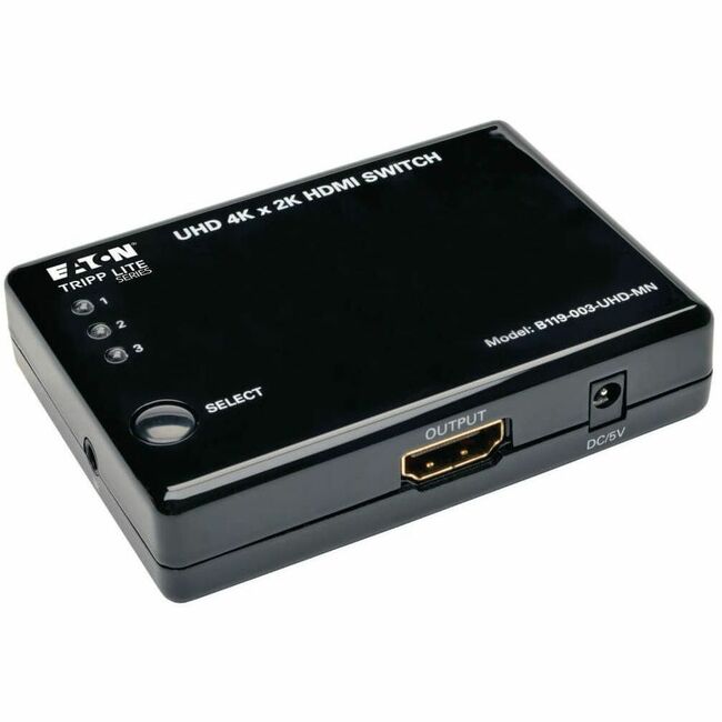 Tripp Lite 3 Port HDMI Mini Switch for Video and Audio 4K x 2K UHD 24/30 Hz