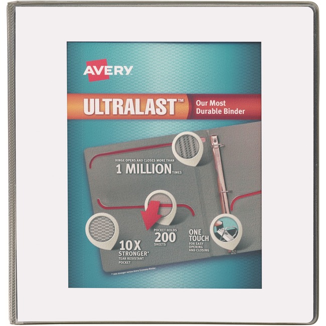 Avery Ultralast Heavy Duty View Binders with One Touch Slant Rings