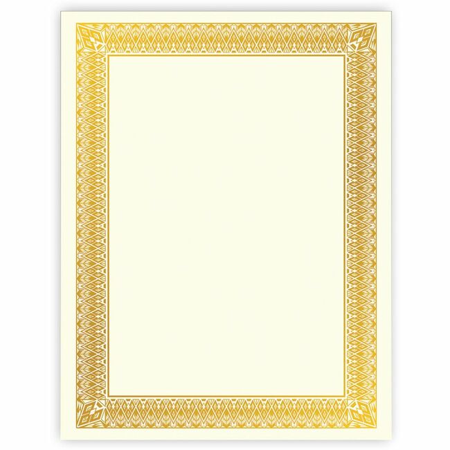 Geographics Gold Foil Certificate