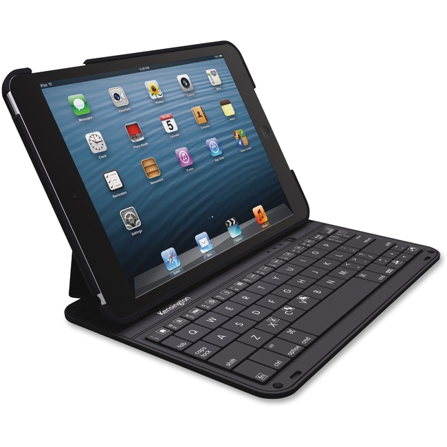 Kensington KeyFolio Thin Keyboard/Cover Case (Folio) for iPad mini, iPad mini 3, iPad mini with Retina Display - Black