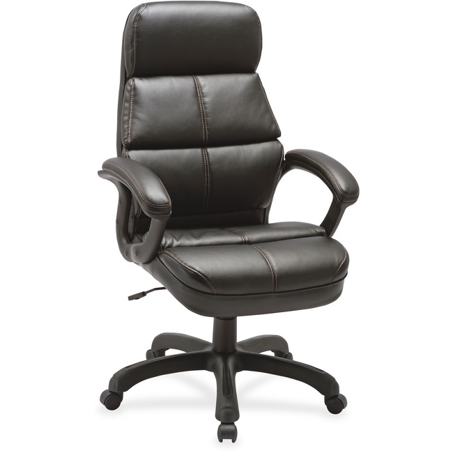 Lorell Luxury High-back Leather Chair