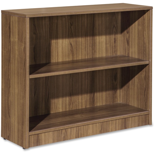 Lorell Essentials Series Walnut Laminate Bookcase