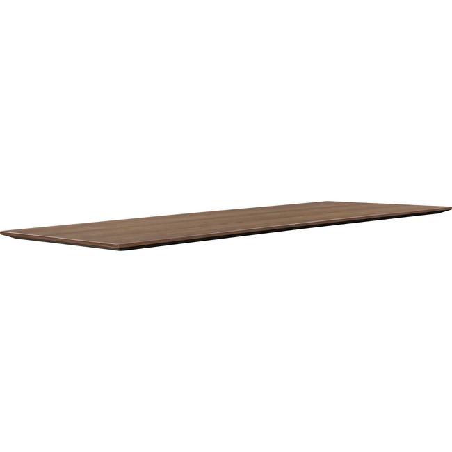 Lorell Universal Walnut Knife Edge Tabletop