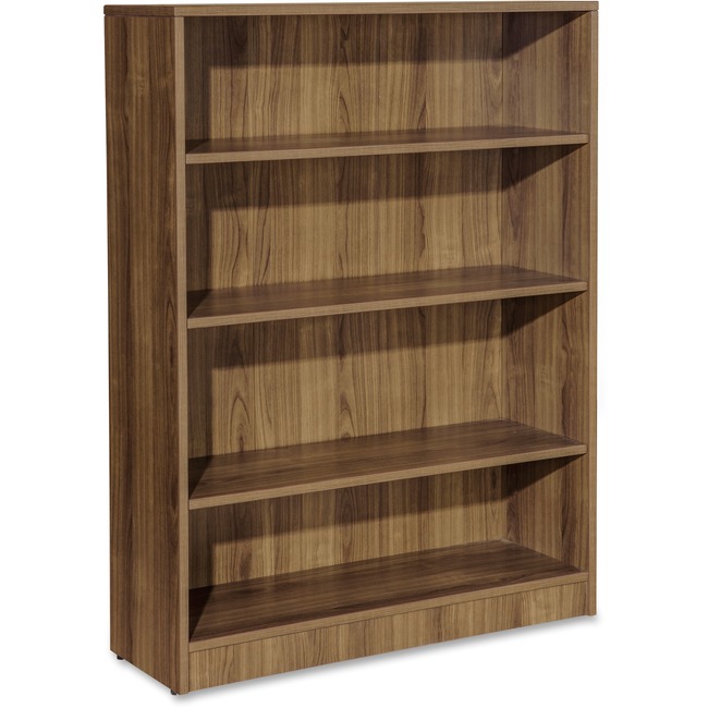 Lorell Essentials Series Walnut Laminate Bookcase