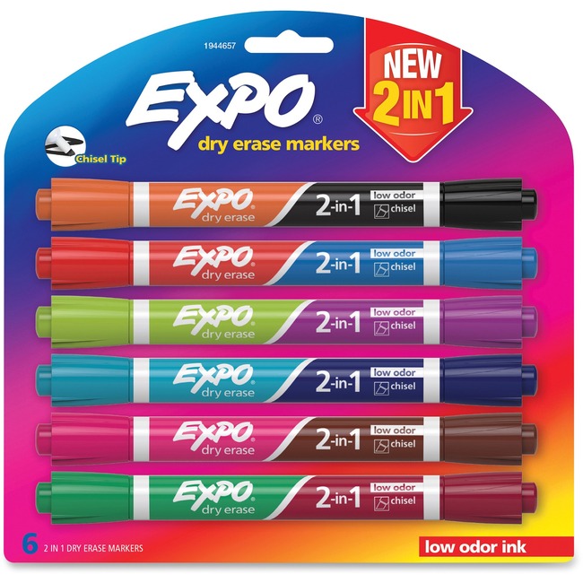 Expo 2-in-1 Dry Erase Markers