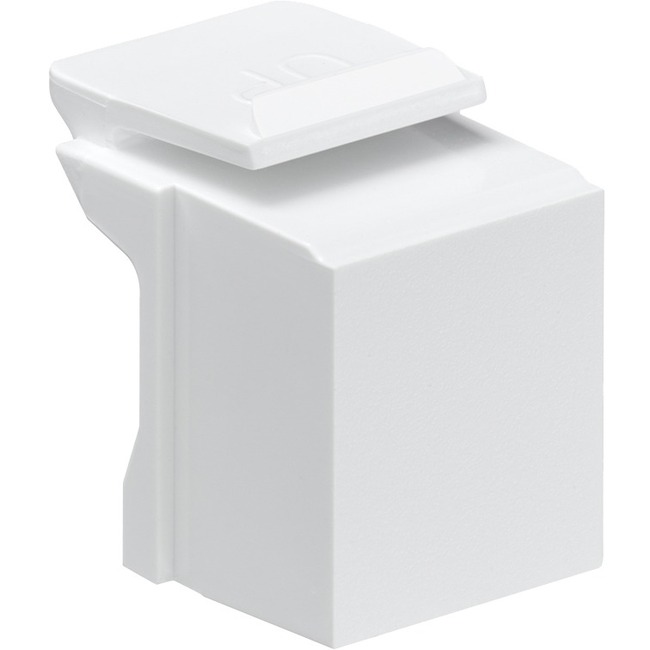 Leviton Blank QuickPort Insert, White (sold in packs of 10)