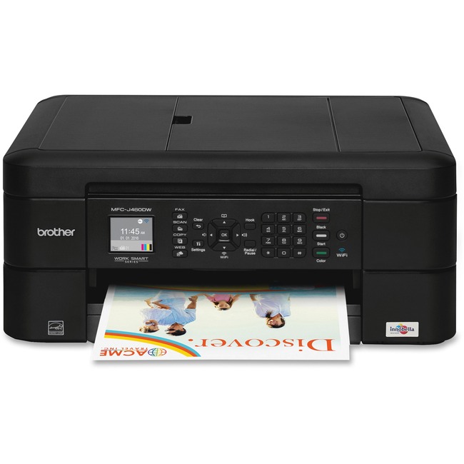 Brother Work Smart MFC-J460DW Inkjet Multifunction Printer - Color - Duplex